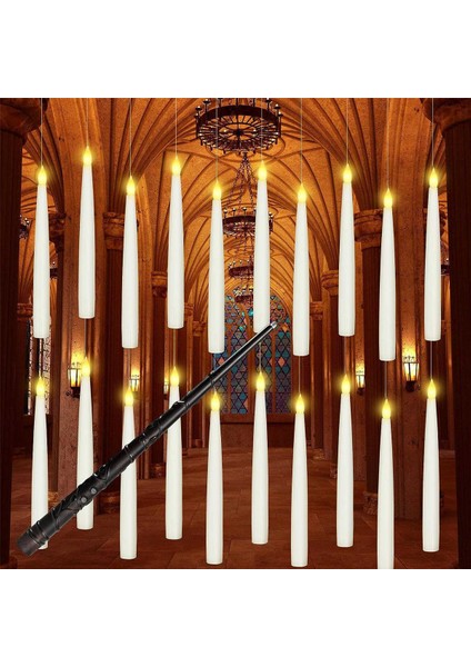 20 Adet Alevsiz Konik Değnek, Noel Cadılar Bayramı Dekorasyonu Için LED Asılı Elektrikli Mumlar (Yurt Dışından) fırsatları