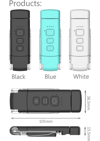 Zamanlayıcı ile Kitap Işığı USB Şarj Edilebilir Okuma Işığı Klipsli Okuma Lambası Imi Gece Lambası Kitap Lambası 5 Parlaklık-Sütlü (Yurt Dışından)