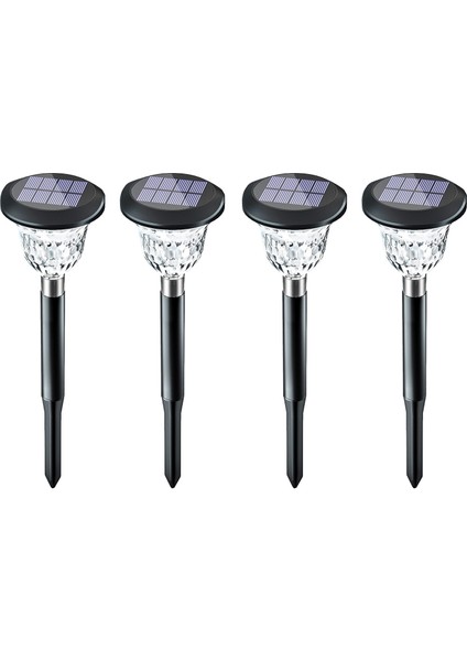 4pcs Güneş Açık Çim Zemin Işık ve Gölge Lambası Avlu Bahçe Zemin Ekleme (Yurt Dışından) fiyatları