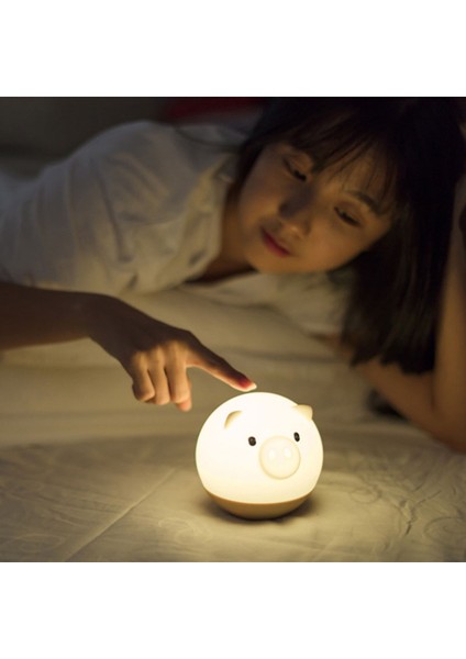 USB Şarj Edilebilir LED Renkli Gece Lambası Hayvan Tarzı Silikon Yumuşak Solunum Karikatür Bebek Kreş Lambası Çocuklar Için Hediye (Yurt Dışından)
