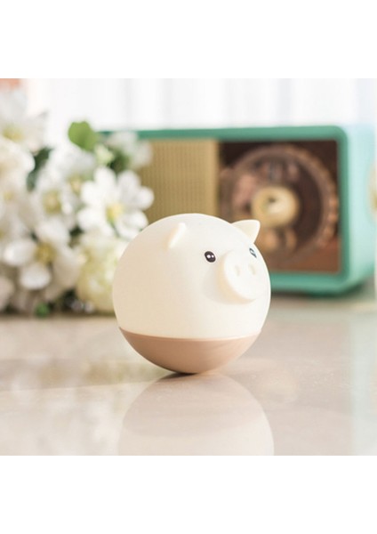 USB Şarj Edilebilir LED Renkli Gece Lambası Hayvan Tarzı Silikon Yumuşak Solunum Karikatür Bebek Kreş Lambası Çocuklar Için Hediye (Yurt Dışından)
