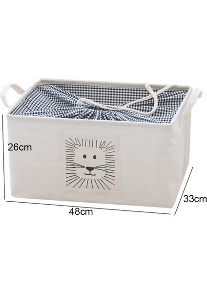 Ev Pamuk Keten Oyuncaklar Kirli Giysiler Saklama Sepeti Katlanabilir Saklama Kutusu Sepeti, Üç Farklı Boyutta (Yurt Dışından) fiyatları