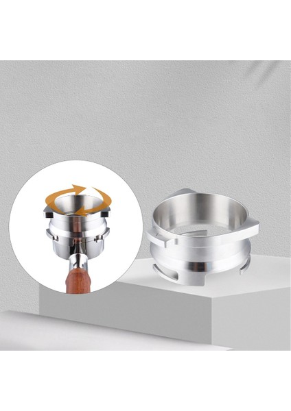 Paslanmaz Çelik Kahve Tozu Dozaj Halkası 54 mm Kahve Sabotaj Kahve Makineleri Için Dönebilen Döngü Toz Halkası (Yurt Dışından) fiyatları