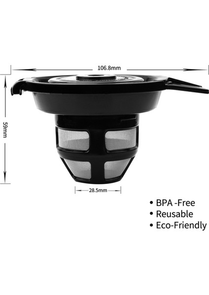 Yeniden Kullanılabilir Kahve Filtresi Sepeti Kapsül Bardak Amerikan Tozu Kabuk Hassas Filtre Için Uygundur (Yurt Dışından) fiyatları