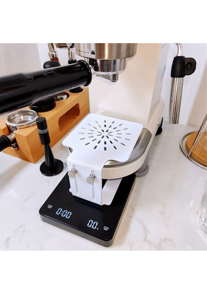 Kahve Terazisi Çerçeve Yüksekliği Ayarlanabilir Kahve Makinesi Terazisi Artırılmış Tartım Su Geçirmez Terazi Koruma Çerçevesi Beyaz (Yurt Dışından) modelleri