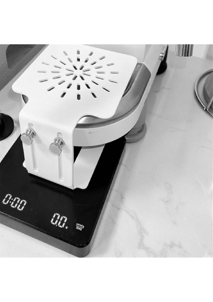 Kahve Terazisi Çerçeve Yüksekliği Ayarlanabilir Kahve Makinesi Terazisi Artırılmış Tartım Su Geçirmez Terazi Koruma Çerçevesi Beyaz (Yurt Dışından) fırsatları