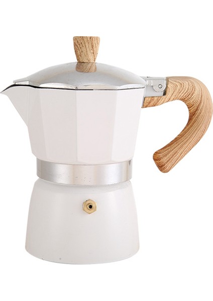 300ML Vintage Ahşap Saplı Espresso Makinesi Moka Pot Klasik Italyan Cafe Araçları Mutfak Cafe Aksesuarları (Yurt Dışından)