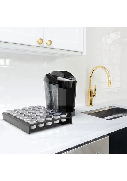 35 Delik Akrilik Kahve Kapsül Vitrin Rafı Kahve Çekirdeği Depolama Rafı Kahve Dükkanı K Fincan Bitirme Tepsisi 2 (Yurt Dışından) indirimleri