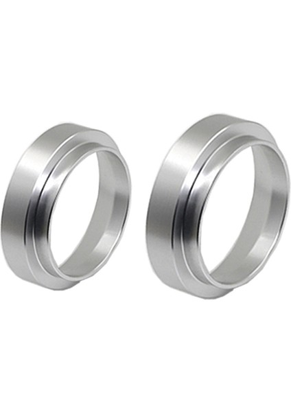 Alüminyum Ölçüm Halkası, Bir Kase Kahve Tozu Demlemek Için Kullanılır, Espresso Aracı, 2 Paket Gümüş (51MM +58MM) (Yurt Dışından)