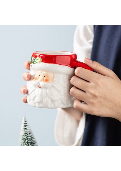 400ML Kupa Karikatür Sevimli Kawaii Noel Kupa 3D Seramik Bardak Süt Kahve Su Bardağı Kupa (Yurt Dışından) fırsatları