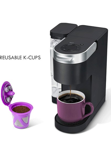 Tek Kahve Makinesi ile Yeniden Kullanılabilir K Cup Uyumlu Doldurulabilir Kcups Kahve Filtreleri, B (Yurt Dışından) indirimleri