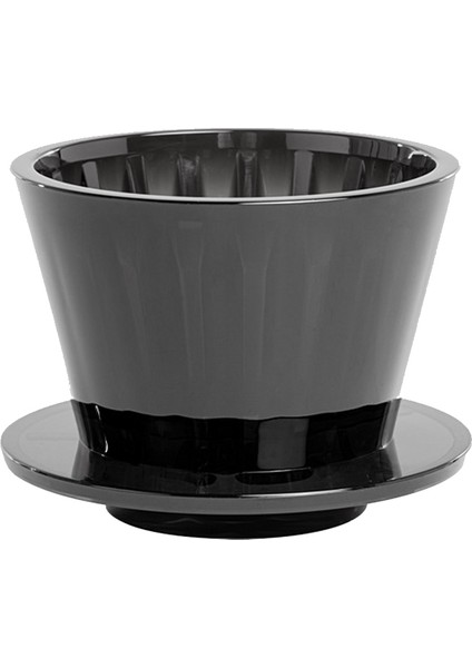 B75 Dalga Kahve Damlatıcı Kristal Göz Kahve Filtresi Üzerine Dökün Pctg 1-2 Bardak Kahve Makinesi Tekdüzeliği Artırın Siyah (Yurt Dışından)