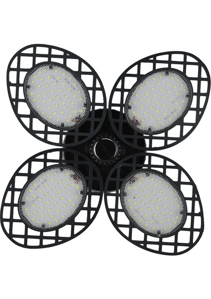 10000LM LED Garaj Işık E27 100 W Ampul Deforme Edilebilir Tavan Armatür Lambası Atölye Endüstriyel ve Madencilik Için Kara-Gümüş (Yurt Dışından)