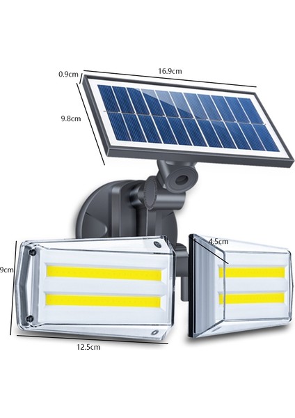 Dış Mekan Güneş Işıkları-Avlu Dekorasyon Işıklarının Üç Şekli Güneş Enerjili Sokak Lambaları Dış Mekan Peyzaj Aydınlatma 6 Paket (Yurt Dışından) fiyatları