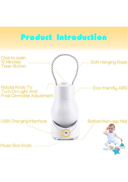 LED USB Şarj Dekoratif Lamba Gece Lambası Uzaktan Yenilik Bebek 3D Sevgi Dolu Kalp Atmosfer Işığı Başucu Kız Hediye Basın-Mor (Yurt Dışından)
