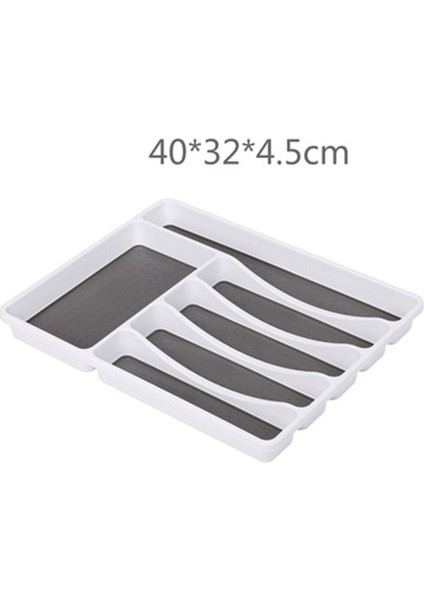 Plastik Çatal Saklama Kutusu Yemek Takımı Tepsisi Mutfak Çekmece Organizatör Ayırma Çatal Organizatör Kaşık Çatal (Yurt Dışından) fırsatları