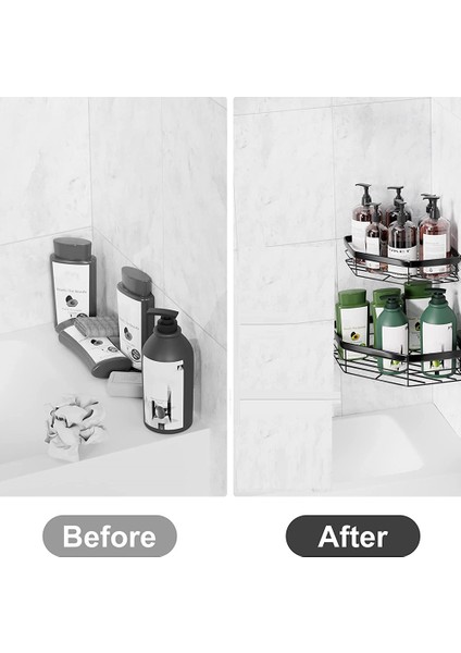 Duş, Delme Yok, 4'lü Paket, Paslanmaz Çelik Duş Sepeti, Sabunluklu Banyo Rafı (Yurt Dışından) fiyatları