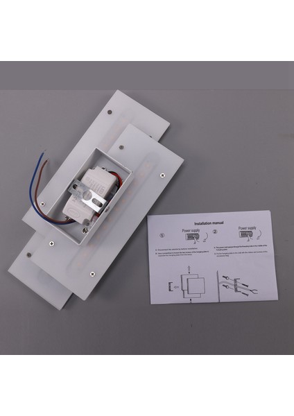 Kare LED Duvar Lambası Yatak Odası Oturma Odası Siyah Duvar Lambası Duvar Lambası 360 Derece Dönebilen 5 W Duvar Lambası Sıcak Beyaz Işık (Yurt Dışından) fiyatları