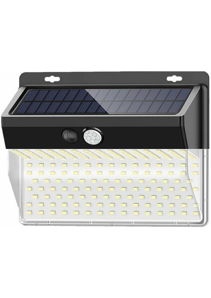 4 Paket 206 LED Güneş Işıkları Powered Pır Hareket Sensörü Işık Açık Bahçe Güvenlik Sel Lambası (Yurt Dışından)