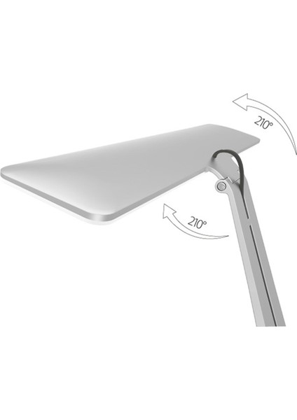 LED Masa Lambası, Ayarlanabilir Parlaklık Masa Işığı, Okuma, Çalışma ve Çalışma Için Ultra Ince Lamba, Gümüş (Yurt Dışından)