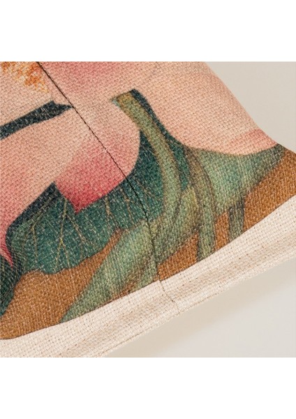 Kutu Mendil Taşınabilir Peçete Kutusu Pamuk Keten Araba Lotus Desen 9.4x6.6in Pembe Yeşil (Yurt Dışından) indirimleri