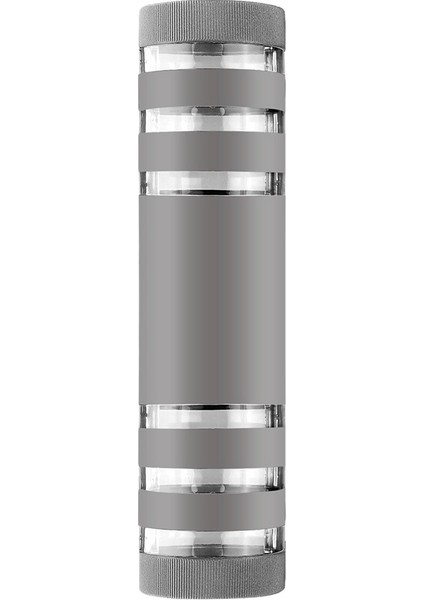 Yuvarlak LED Duvar Lambası E27 Çift Kafa Kapalı Dış Mekan Su Geçirmez Aplik Yukarı Aşağı Sundurma Lambası (Siyah) (Yurt Dışından) indirimleri