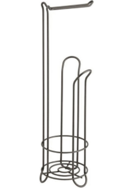 Paslanmaz Çelik Zemin Ayaklı Kağıt Rulo Havluluk Standı Organizatör Tuvalet Kağıdı Rafı Banyo Dikey Depolama Sepeti (Yurt Dışından)