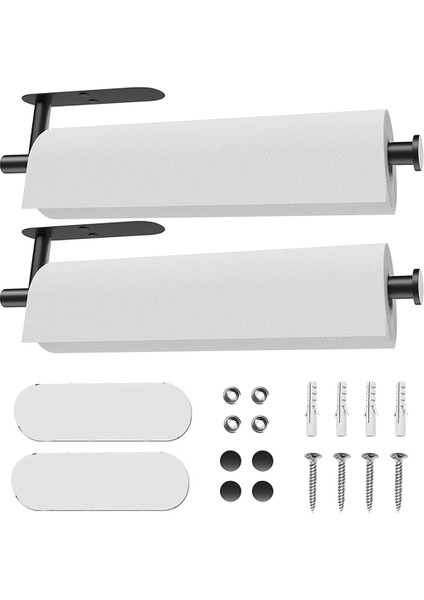 2 Parça Kağıt Havluluk-Duvara Monte Kendinden Yapışkanlı Veya Delikli Mutfak Havluluk Dolap Altı (Yurt Dışından)