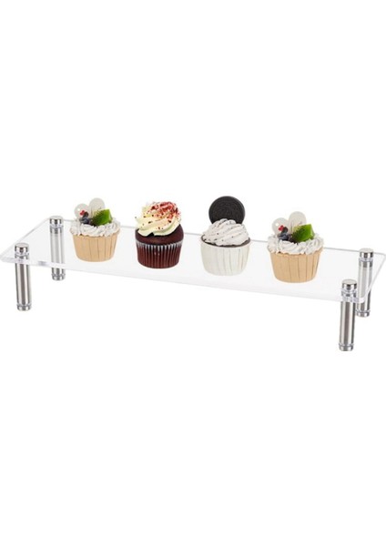 Akrilik Ekran Standı Şeffaf Stand Cupcake Ekran Standı Akrilik Braket Akrilik Yükseltici Vitrin Bebek Modeli Tutucu (Yurt Dışından)