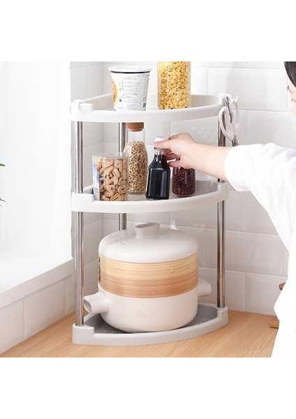 Baharat Rafı Mutfak Köşe Depolama Rafı Baharat Organizatör Çeşni Baharat Rafı Mutfak Üç Kat Gri (Yurt Dışından) modelleri