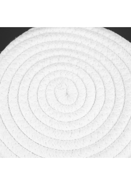 Top Pamuk Halat Dokuma Depolama Sepeti Masaüstü Kozmetik Depolama Sepeti Iskandinav Tarzı Enkaz Saklama Kutusu Beyaz (Yurt Dışından) indirimleri