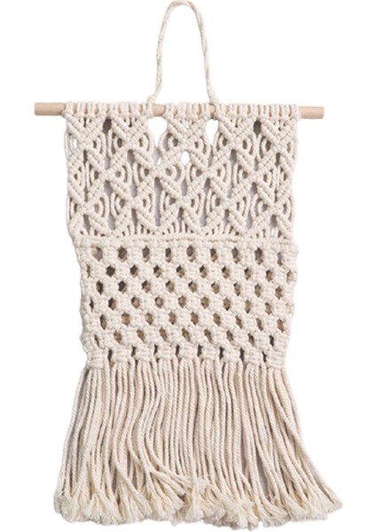 Duvara Monte Dergi Saklama Kutusu, Posta Rafı, Duvara Monte Pamuk Dokuma Asılı Çanta, Goblen Geometrik Dekorasyon (Yurt Dışından)