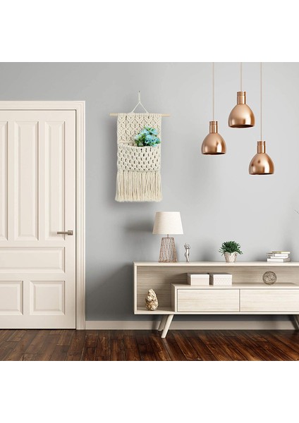 Duvara Monte Dergi Saklama Kutusu, Posta Rafı, Duvara Monte Pamuk Dokuma Asılı Çanta, Goblen Geometrik Dekorasyon (Yurt Dışından) fırsatları