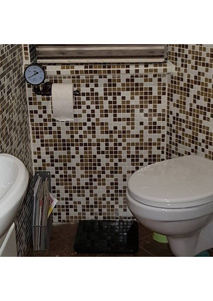 Ferforje Kağıt Havlu Askısı Su Borusu Katı Ahşap Kağıt Havlu Askısı Raf Banyo Rafı Rulo Kağit Kutu (Yurt Dışından) fırsatları