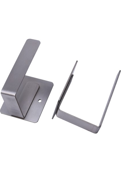 2 Adet Paslanmaz Çelik Mutfak Banyo Depolama Rafı Doğrama Tencere Kapağı Duvara Monte Kanca Tutucu Çok Fonksiyonlu Depolama Braketi Gümüş (Yurt Dışından) modelleri