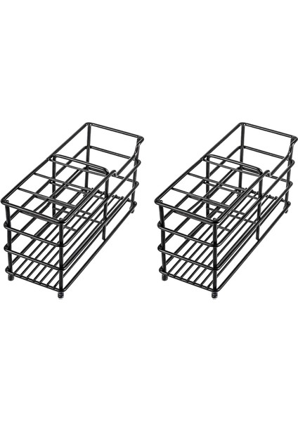 Banyo Için Diş Fırçası Diş Macunu Tutucu, Paslanmaz Çelik Banyo Yuvası Siyah Diş Fırçası Tutucu (Yurt Dışından)