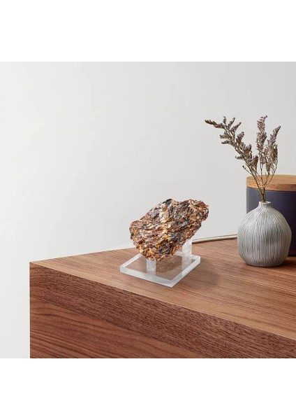 4 Paket 2,5 Inç Kaya Teşhir Standı, Kayalar Için Üç Peg Kare Akrilik Teşhir Standları, Mineral Levha, Kristal (Yurt Dışından)