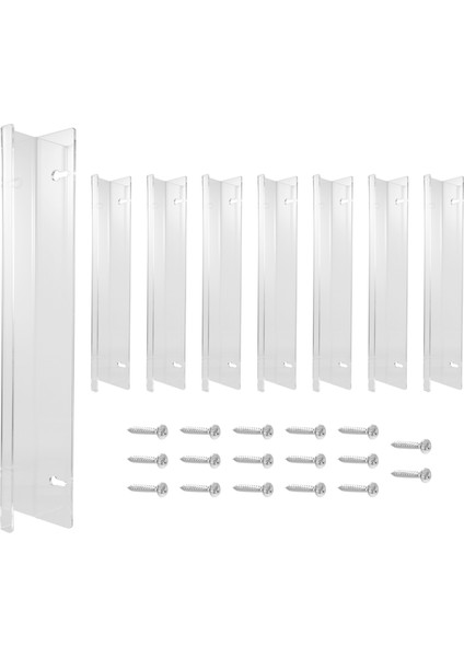 Plak Tutucu Duvara Montaj, 8 Paket Vinil Kayıt Raf Depolama Akrilik Albüm Standı Günlük Lp Dinlemenizi/kitabınızı Gösterin (Yurt Dışından) fiyatları