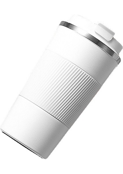 510ML Çift Paslanmaz Çelik 304 Kahve Kupa Sızdırmaz Araba Olmayan Termos Seyahat Termos Bardak Su Şişesi Beyaz (Yurt Dışından)
