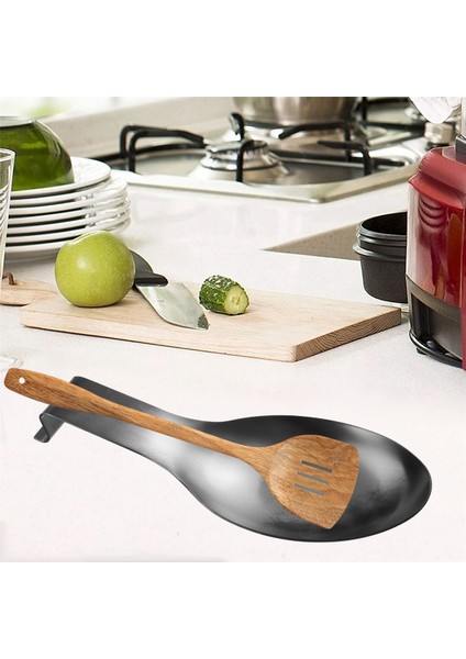 Paslanmaz Çelik Kaşık Dayanağı, Spatula Pota Tutucu, Paslanmaz Çelik Gereçler Kaşık Dayanağı Tutucu, Fırçalanmış Kaplama (Yurt Dışından)