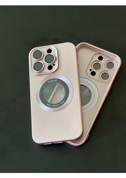 Fashion Case iPhone 14 PRO Pembe - Mıknatıslı Araç Kiti Uyumlu Kamera Koruma