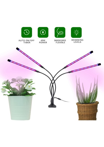 40 W Bitki Büyümek Lamba LED Tam Spektrum Büyüme Ampuller Fide Çiçek Kapalı Topraksız Bitki Için Phyto Lamba, Abd Fiş (Yurt Dışından) modelleri