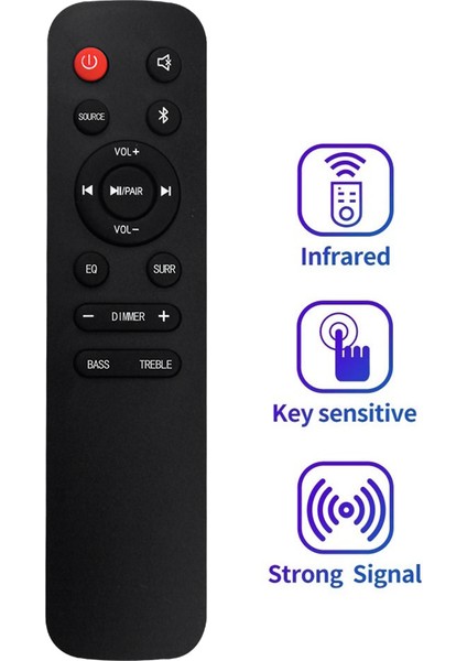 EN218A8H Soundbar HS218 2.1 Kanal 2.1ch Ses Çubuğu Ev Sinema Sistemi Için Uzaktan Kumandayı Değiştirin (Yurt Dışından) modelleri