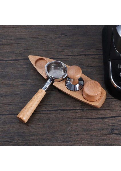 Kahve Tozu Koltuk Katı Ahşap Tekne Kolu Destek Rafı Toz Basın Tabanı 51/53MM Kahve Aksesuarları Kayın (Yurt Dışından) fiyatları