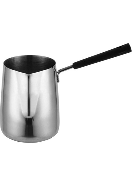 Uzun Saplı Balmumu Eritme Potası Mum Sabun Eritir Pot Kokulu Balmumu Erir Metal Kahve Sürahi Latte Süt Köpürtme Sürahisi, 350 ml (Yurt Dışından)