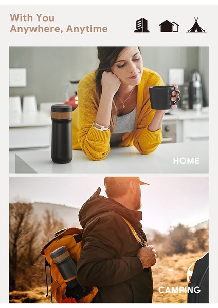 2 In 1 Taşınabilir 320 ml Cezve Fransız Basın Kahve Makinesi Paslanmaz Çelik Soğutulmuş Yalıtımlı 8 H Seyahat Filtreli Kupa (Yurt Dışından) indirimleri