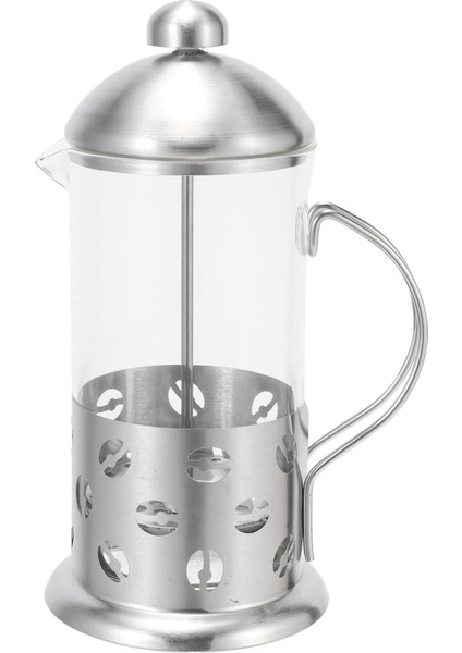 Paslanmaz Çelik Cam Fransız Basın Kahve Fincanı Çay Makinesi Cafetiere Filtre Mutfak Aracı 600 ml (Yurt Dışından)
