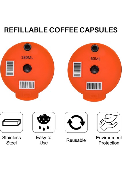 Makinede Yeniden Kullanılabilir Kahve Kapsülü Için Doldurulabilir Kahve Kapsülleri (Yurt Dışından) fırsatları