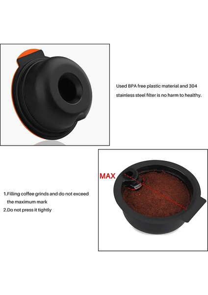 Makinede Yeniden Kullanılabilir Kahve Kapsülü Için Doldurulabilir Kahve Kapsülleri (Yurt Dışından) indirimleri