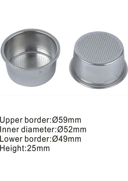 51MM Filtre Sepeti Değiştirme Kahve Dipsiz Portafilter Espresso Makinesi Parçaları Kahve Tozu Kase 2 Adet (Yurt Dışından) fırsatları